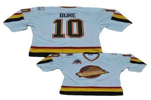 vancouver canucks 10 bure whiteorange ccm