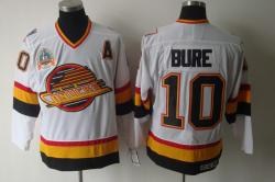 vancouver canucks #10 bure white