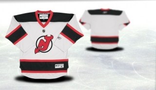 new jersey devils youth white jersey (blank or customized)