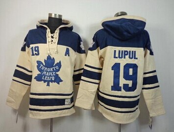 Toronto Maple Leafs #19 Joffrey Lupul Cream Sawyer Hooded Sweatshirt Stitched NHL Jersey