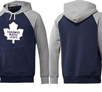 Toronto Maple Leafs Pullover Hoodie Dark Blue & Grey