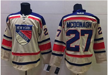 New York Rangers #27 Ryan McDonagh Cream 2012 Winter Classic Stitched NHL Jersey