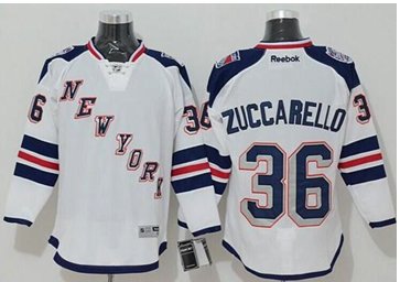 Rangers #36 Mats Zuccarello White 2014 Stadium Series Stitched NHL Jersey