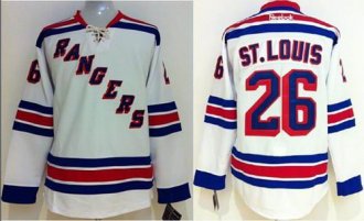 New York Rangers #26 Martin St.Louis White Stitched NHL Jersey