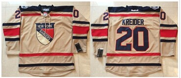 New York Rangers #20 Chris Kreider Cream 2012 Winter Classic Stitched NHL Jersey