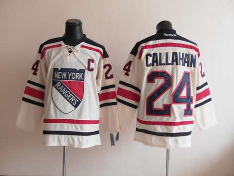 hockey jerseys NY Rangers 24 CALLAHAN jerseys cream