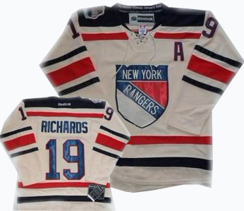 New York Rangers 19 Brad Richards cream 2012 winter classic Jersey