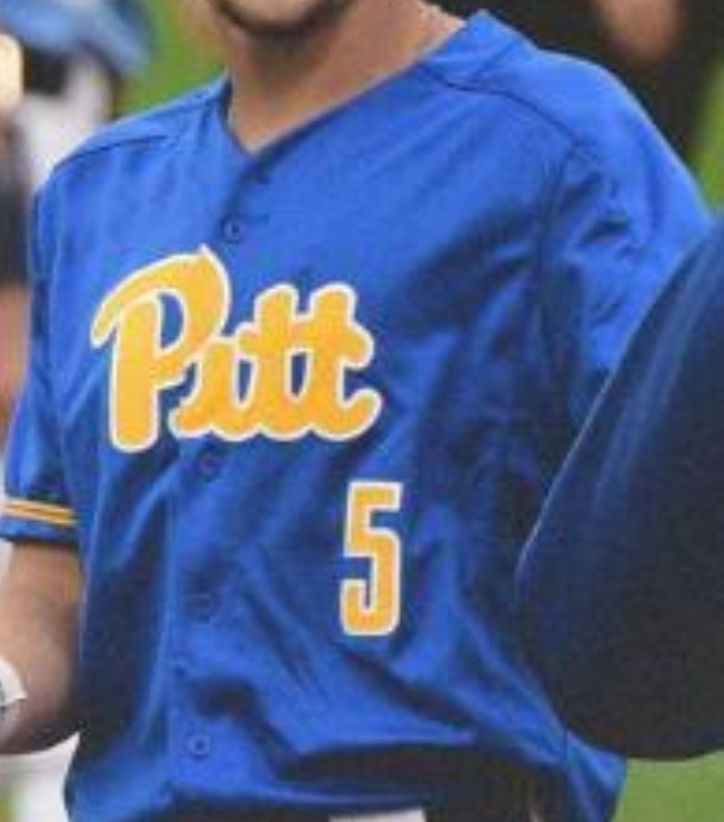 Custom PITT Pittsburgh Panthers Blue Baseball Jerseys