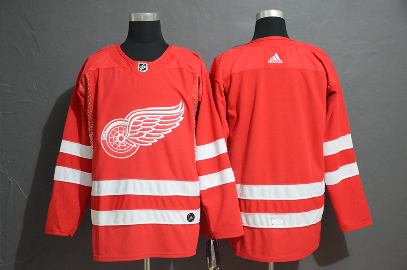 Red Wings Blank Red Adidas Jersey