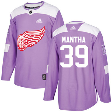 Adidas Red Wings #39 Anthony Mantha Purple Authentic Fights Cancer Stitched NHL Jersey