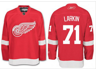 Detroit Red Wings #71 Dylan Larkin Red Stitched NHL Jersey