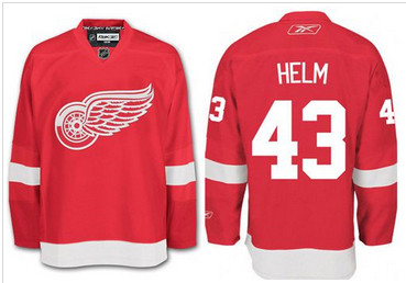 Detroit Red Wings #43 Darren Helm Red Stitched NHL Jersey