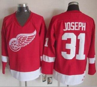 Detroit Red Wings #31 Curtis Joseph Red CCM Throwback Stitched NHL Jersey