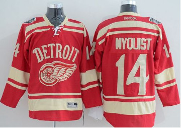 Detroit Red Wings #14 Gustav Nyquist Red 2014 Winter Classic Stitched NHL Jersey