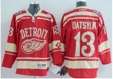 Detroit Red Wings #13 Pavel Datsyuk Red 2014 Winter Classic Stitched NHL Jersey