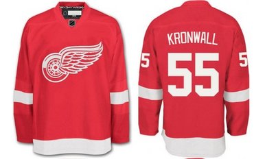 Detroit Red Wings #55 Niklas Kronwall Red Hockey Jersey