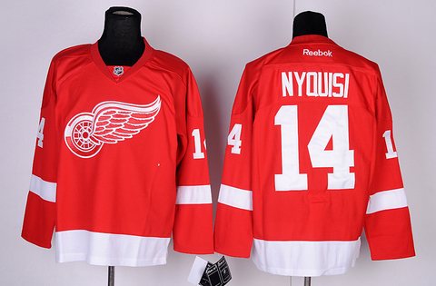 nhl jerseys deroit red wings 14 NYQUISI RED jerseys