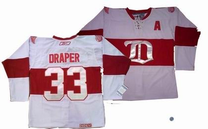 detroit red wings jerseys 33 kris draper white jersey