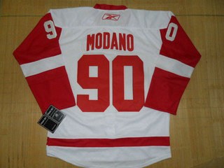 nhl jerseys deroit red wings 90 modano white winter