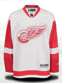 nhl detroit red wings #3 phaneu road white jersey