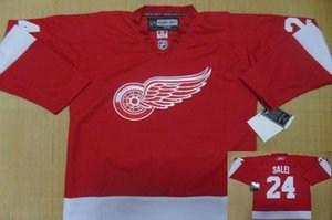 detroit red wings 24 salei red jerseys