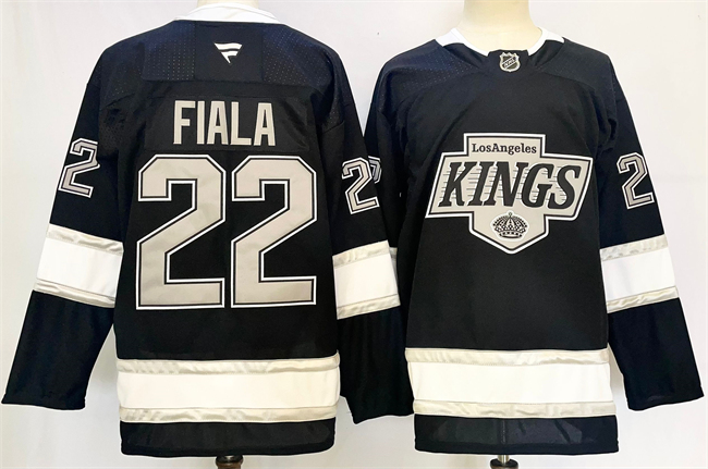 Men's Los Angeles Kings #22 Kevin Fiala Black 2024-25 Home Stitched Hockey Jersey