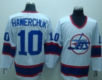 winnipeg jets #10 hawerchuk white jersey