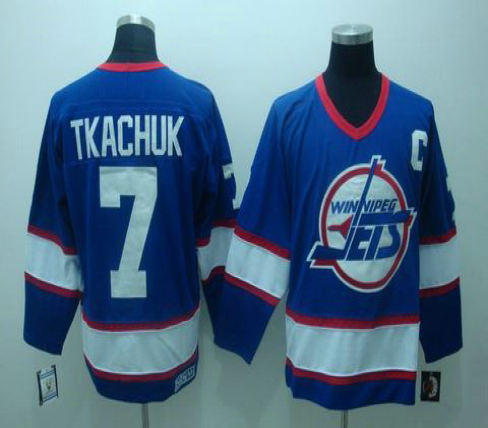 NHL New York Jets 7 TKACHUK Blue Jerseys