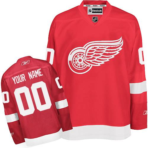 Youth Reebok Detroit Red Wings Customized Authentic Red Home NHL Jersey