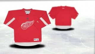 detroit red wings youth red jersey (blank or customized)