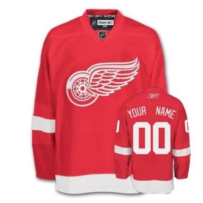 detroit red wings home customized hockey jersey