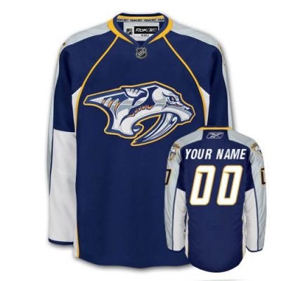 customized nashville predators jersey blue home man hockey jersey