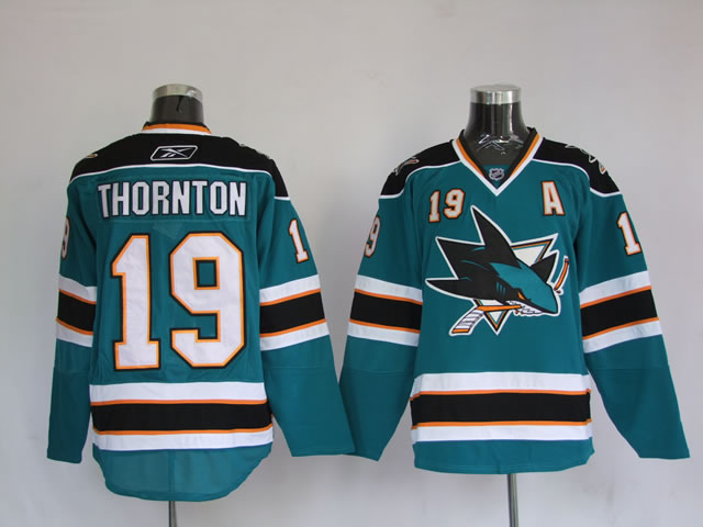 NHL Jerseys San Jose Sharks 19 Joe Thornton Green