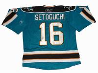 NHL San Jose Sharks #16 Setoguchi Green Jersey