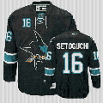 NHL San Jose Sharks #16 Setoguchi Black Jersey