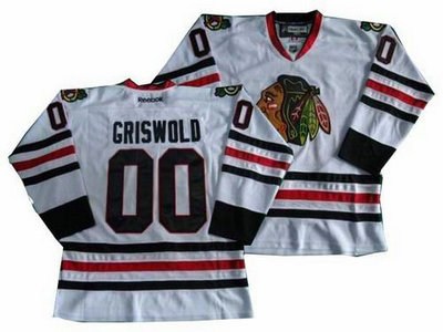 new chicago blackhawks 00 clark griswold white jerseys