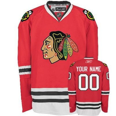 chicago blackhawks home customzied hockey jersey