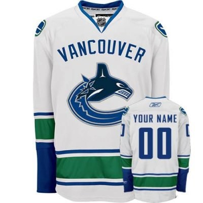 vancouver canucks road customized hockey jersey