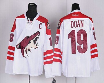 Phoenix Coyotes #19 Shane Doan White Road Hockey Jersey