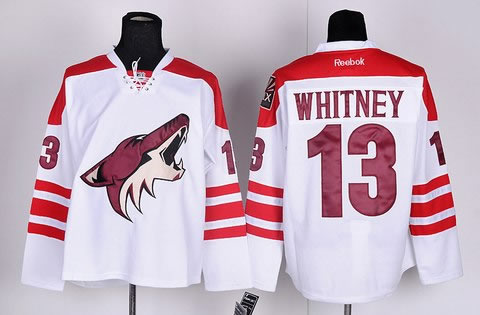 NHL Jerseys Phoenix Coyotes 13 WHITNEY jersey white