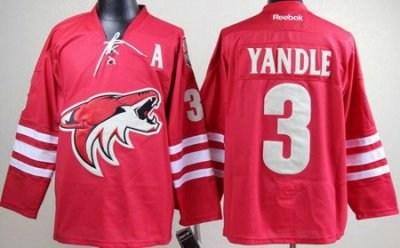 phoenix coyotes #3 keith yandle red nhl jerseys