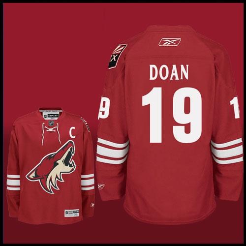 nhl phoenix coyotes #19 shane doan red jersey