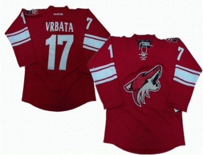 phoenix coyotes 17 radim vrbata red jersey