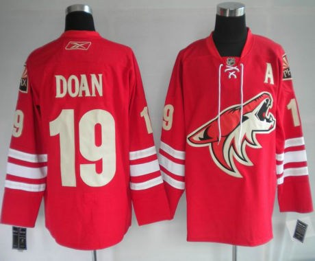 phoenix coyotes 19# doan red jerseys