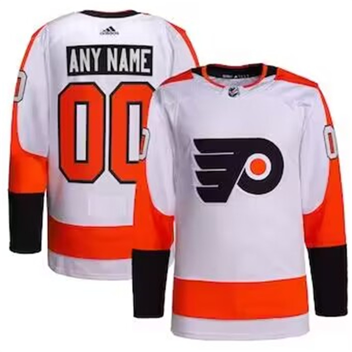 Men's Philadelphia Flyers adidas White Away Authentic Pro Custom Jersey