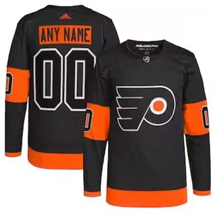 Men's Philadelphia Flyers adidas black Away Authentic Pro Custom Jersey