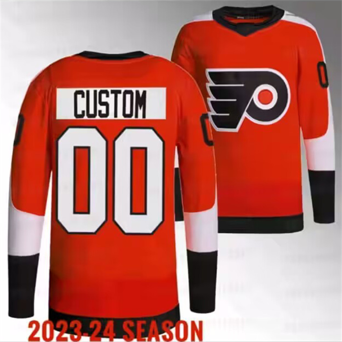 Men's Philadelphia Flyers adidas Red Away Authentic Pro Custom Jersey