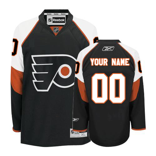 Women's Reebok Philadelphia Flyers Customized Authentic Black Third NHL Jersey