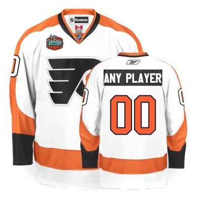 customized philadelphia flyers jersey white winter classic man hockey jersey