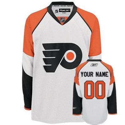 customized philadelphia flyers jersey white road man hockey jersey